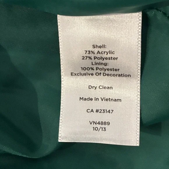 Vtg Talbots Green Old Money Tweed Basketweave Pencil Skirt Size‎ 6 Quiet Luxury - Picture 7 of 9